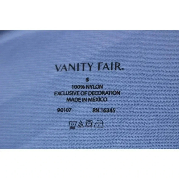 Vanity Fair Vintage Women's Blue Nylon Pajama Set-Size Small - Picture 9 of 9